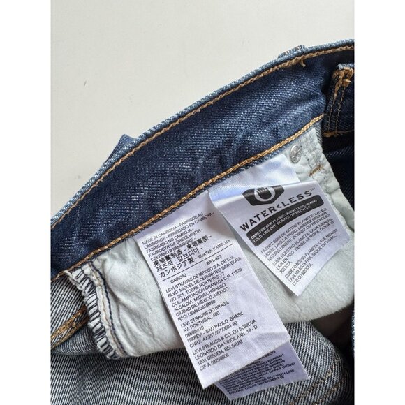 LEVI'S Dad Jean Hello Dark Rinse High Rise Slouchy Straight Leg Jeans, Size 26 - Picture 15 of 16
